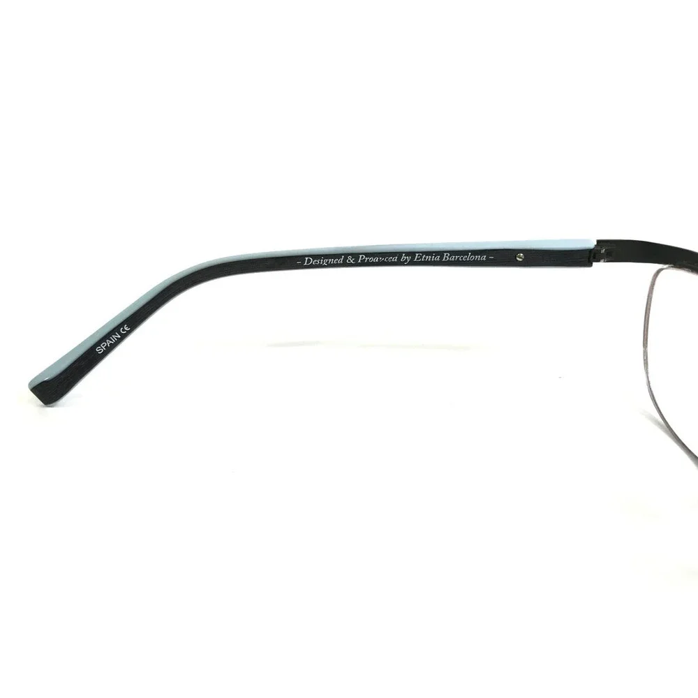 Etnia Barcelona Eyeglasses Frames TAMPERE CYSK Cyan Sky Black Blue 53-18-135